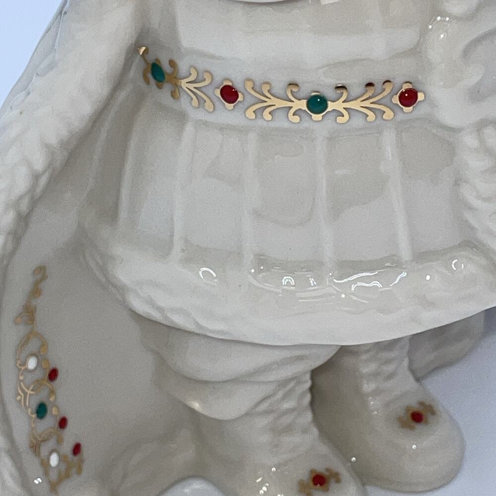 Lenox China Jewels Santa Bearing Gifts Figurine Eighth in Series VERY GOOD COND - Picture 3 of 13